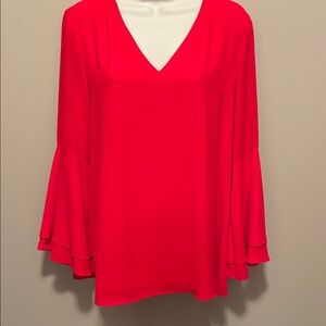 Alfani Scarlet Flare Sleeve Top